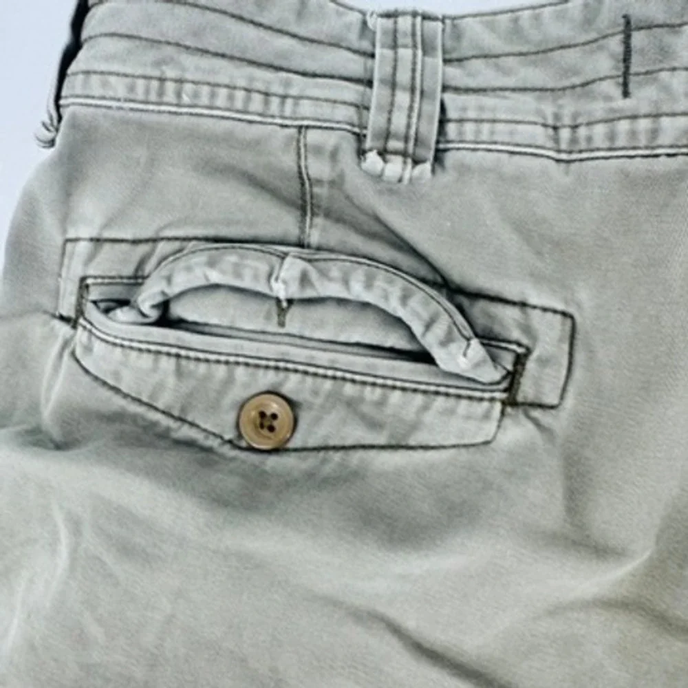 Y2k Polo‎ Ralph Lauren Cargo Shorts Baggy Mens 35 Green Classic Heavy Utility